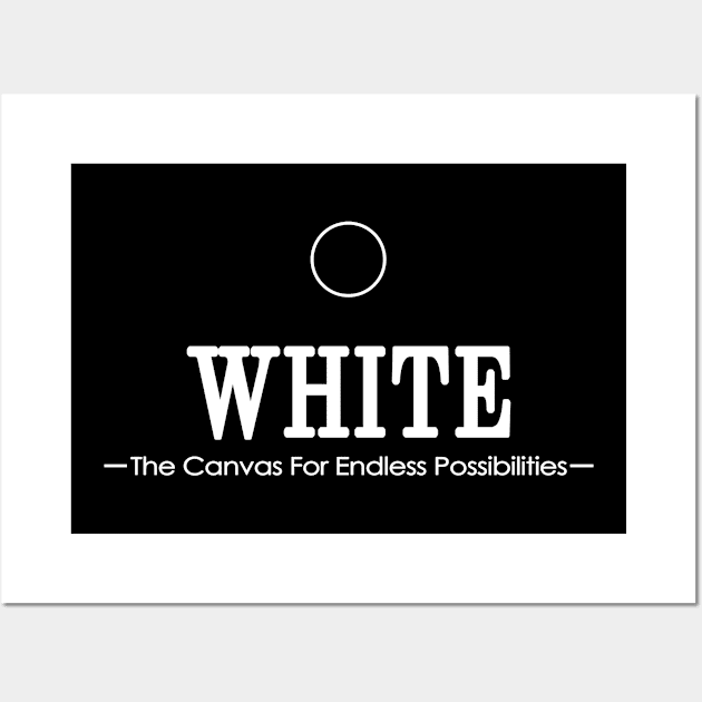 WHITE - The Canvas For Endless Possibilities Wall Art by Fashioned by You, Created by Me A.zed